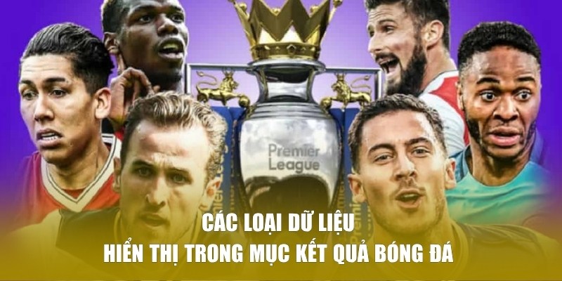 Các loại dữ liệu trong kết quả thi đấu